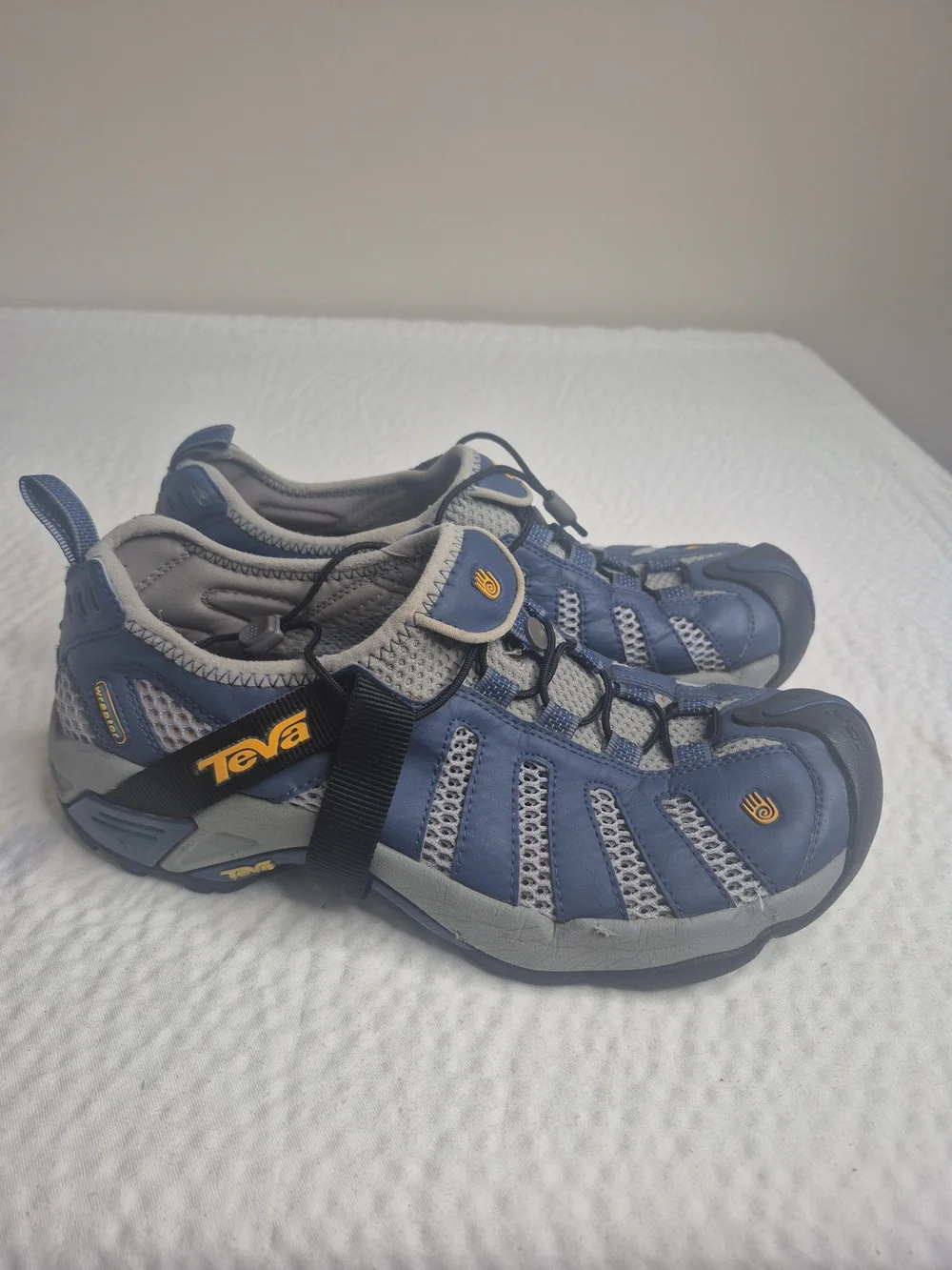 Teva Wraptor Spider 6965 Men's Hiking Shoes Black Gray Blue US 8 Pre-owned
